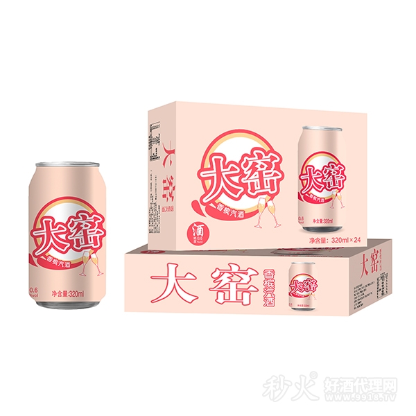 大窑香槟汽酒320mlx24罐