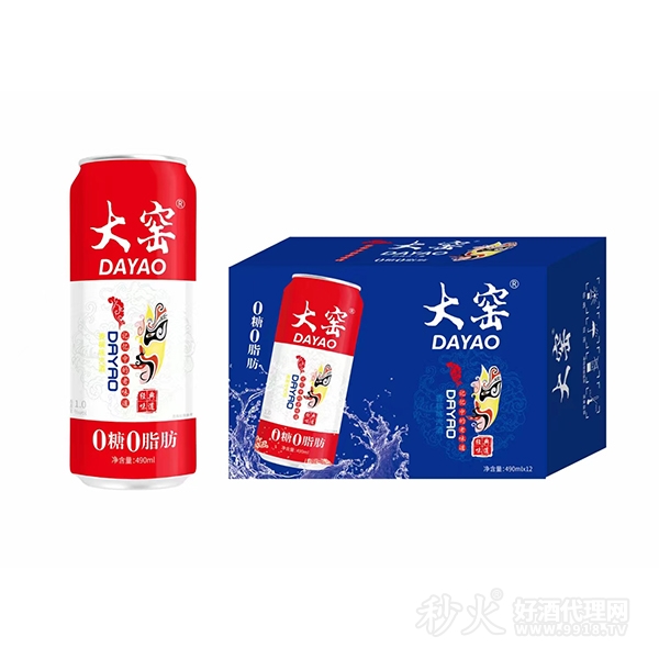 大窑香槟味汽酒490mlx12罐