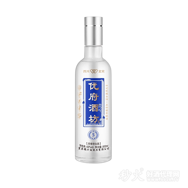 优府酒坊5浓香型白酒52度500ml