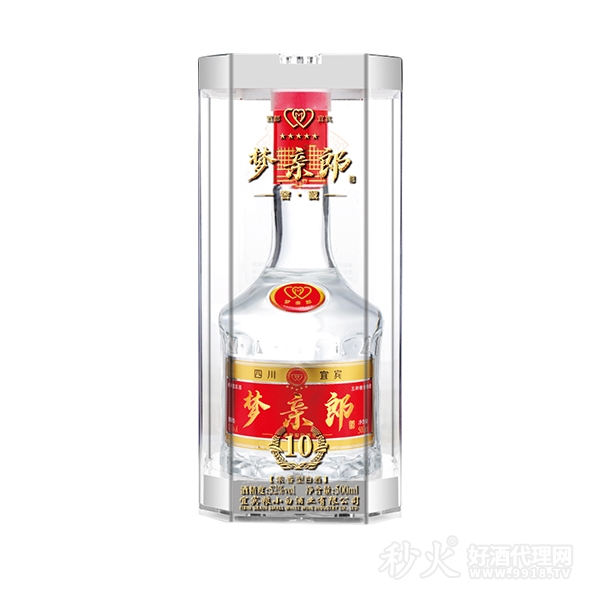 梦亲郎10浓香型白酒52度500ml