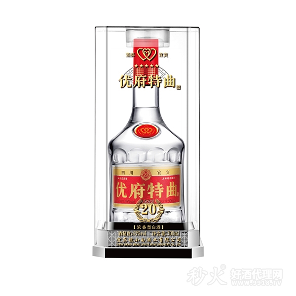 优府特曲20浓香型白酒45度500ml