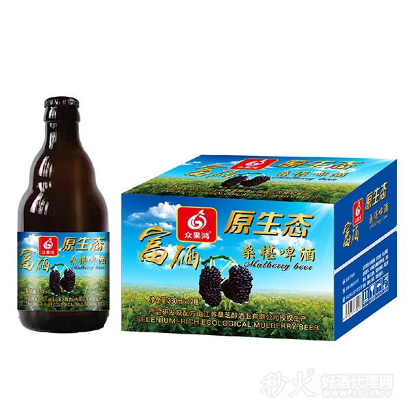 富硒桑葚啤酒330ml×12瓶