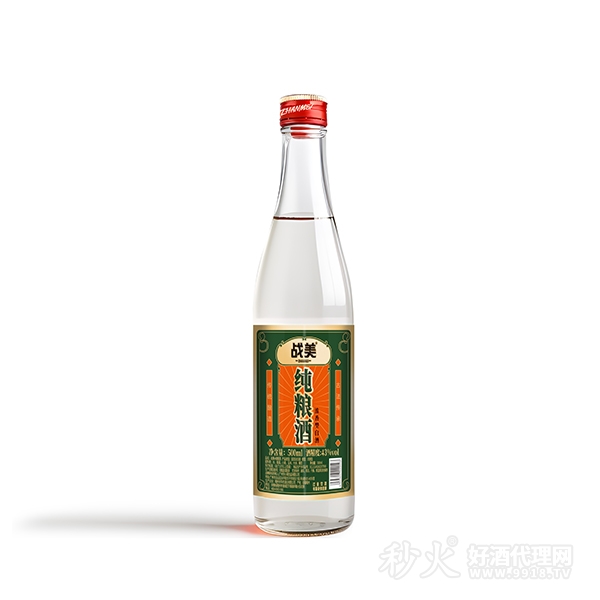 战美纯粮酒43度500ml