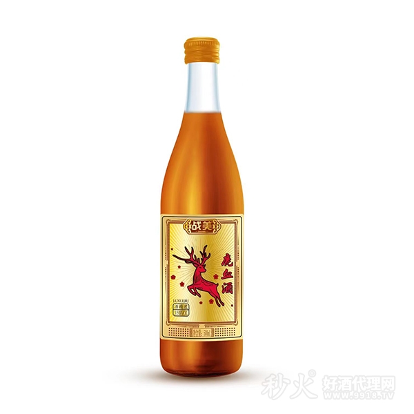 战美鹿血酒35度500ml