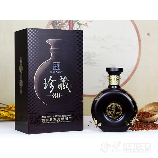 封坛老酒珍藏30浓香型白酒42度500ml