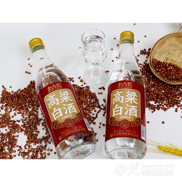 北大荒浓香型52度高粱白酒500ml