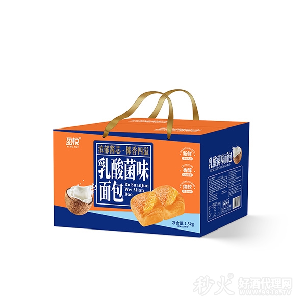 盈悦乳酸菌味面包1.5kg