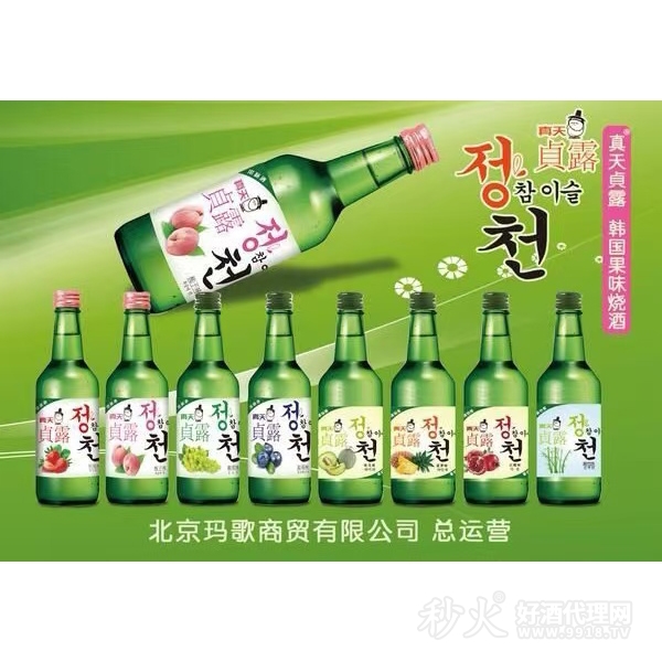 韩国果味烧酒瓶装