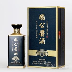 国公酱酒国享酱香型白酒53度500ml2