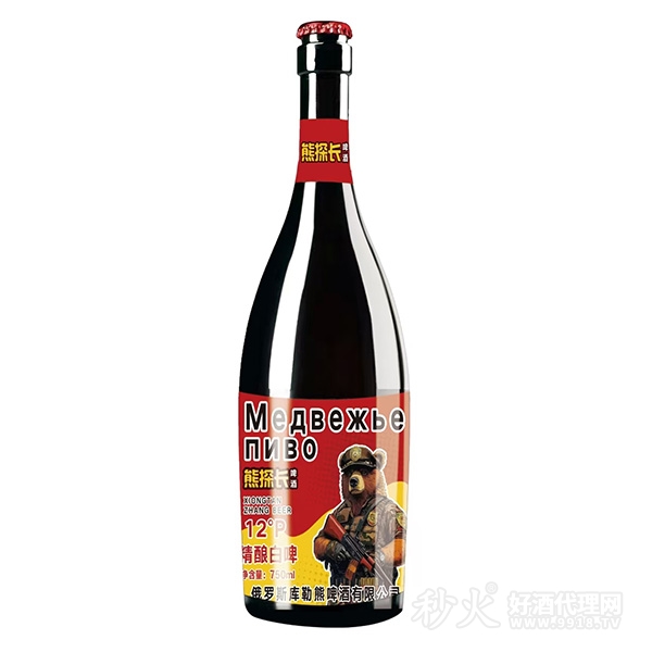 熊探长精酿白啤酒750ml