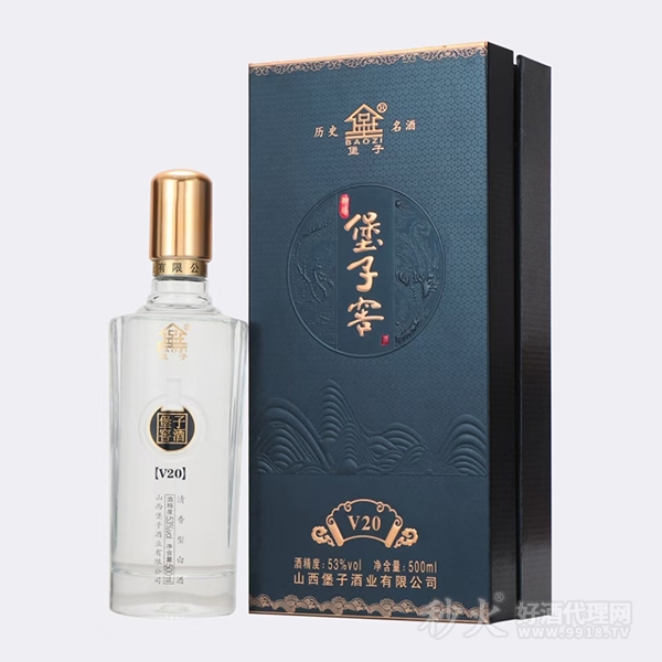 堡子窖酒V20清香型53度500ml