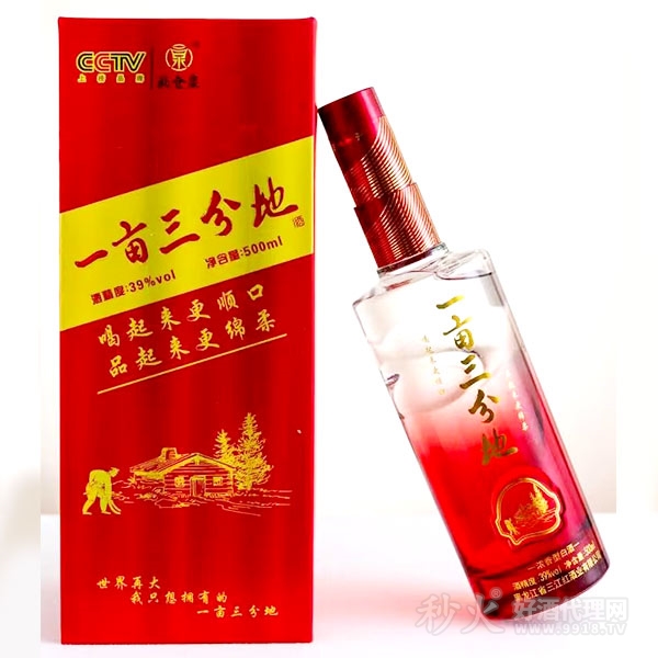 一亩三分地白酒浓香型白酒39度500ml