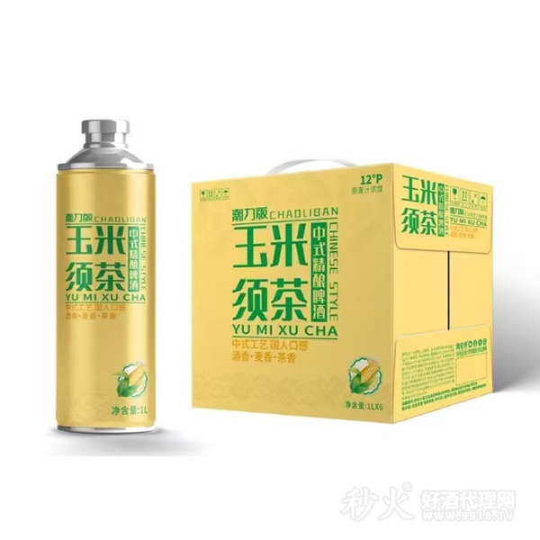 潮力版玉米须茶中式精酿啤酒1Lx6