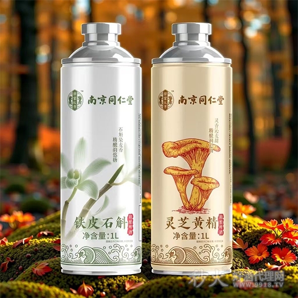南京同仁堂铁皮石斛灵芝黄精精酿啤酒1L组合